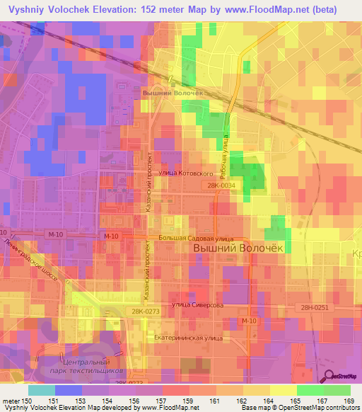 Vyshniy Volochek,Russia Elevation Map