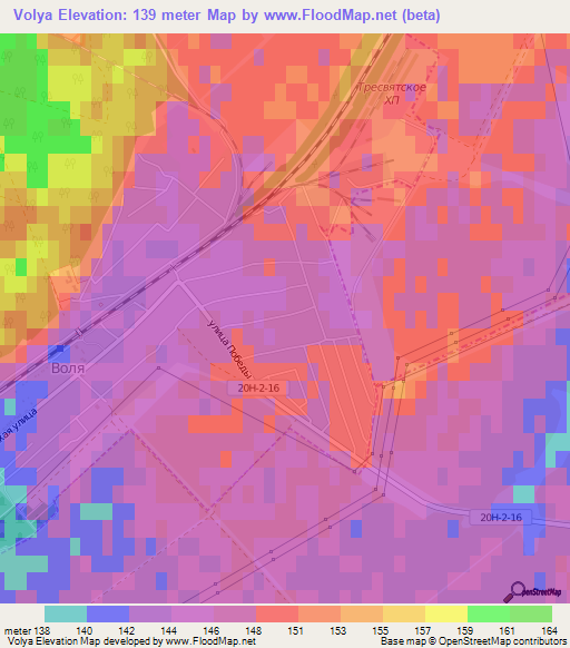 Volya,Russia Elevation Map