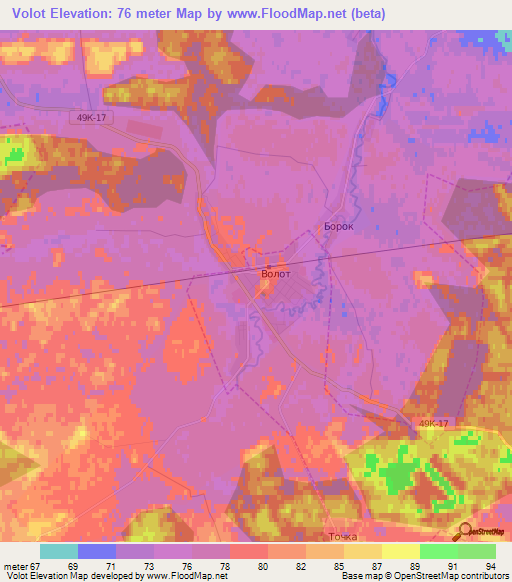 Volot,Russia Elevation Map