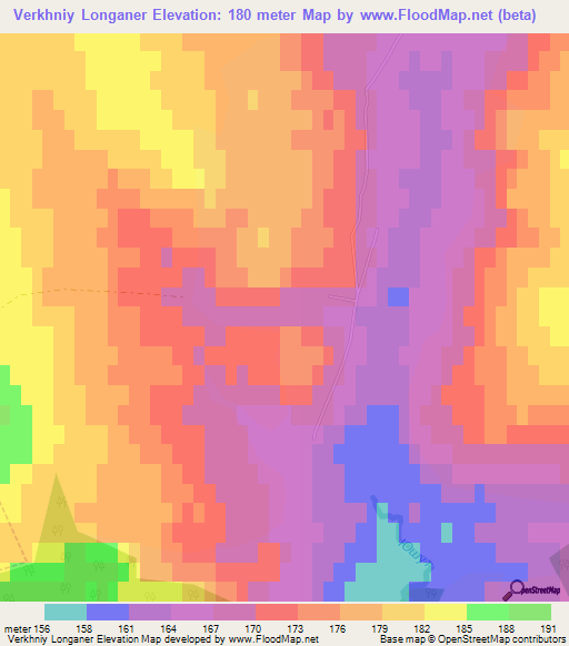 Verkhniy Longaner,Russia Elevation Map