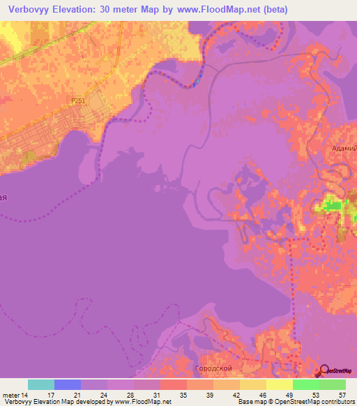 Verbovyy,Russia Elevation Map