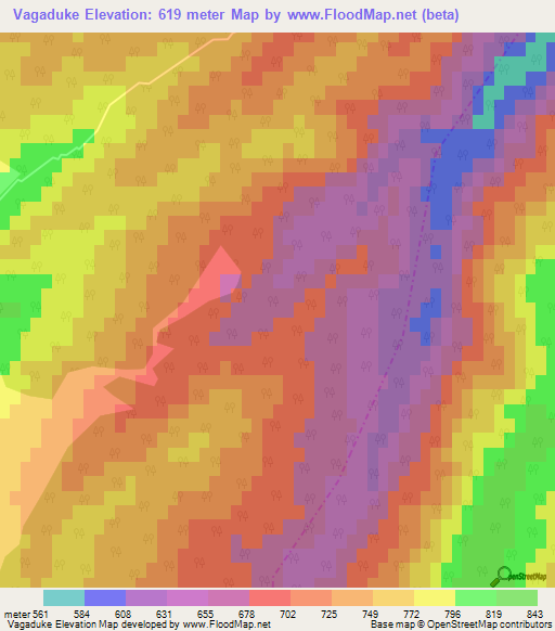 Vagaduke,Russia Elevation Map