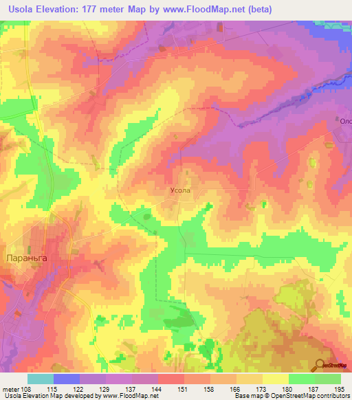 Usola,Russia Elevation Map