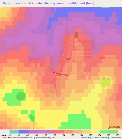 Usola,Russia Elevation Map