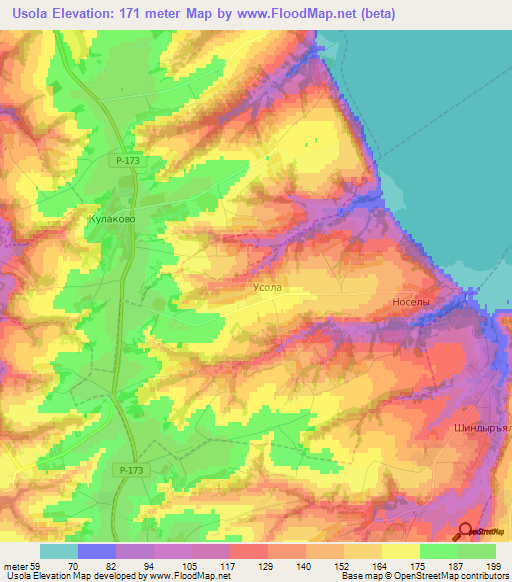 Usola,Russia Elevation Map