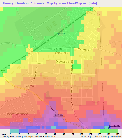 Urmary,Russia Elevation Map