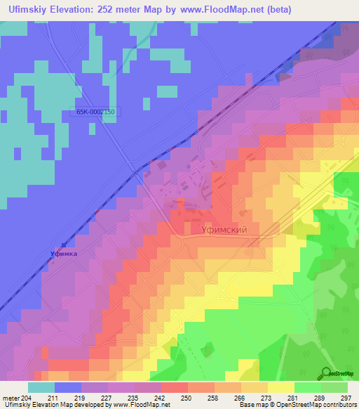 Ufimskiy,Russia Elevation Map