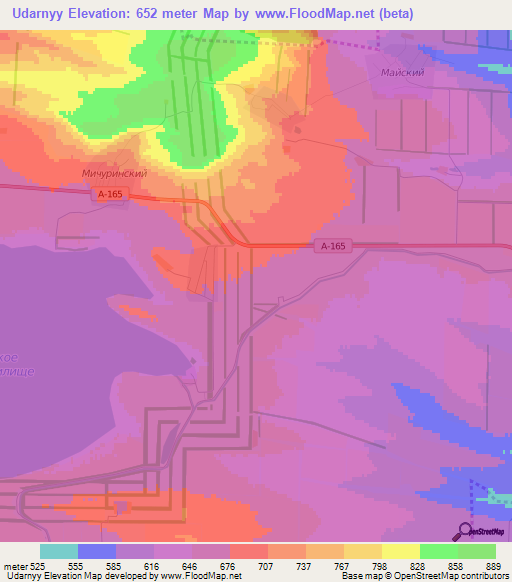 Udarnyy,Russia Elevation Map