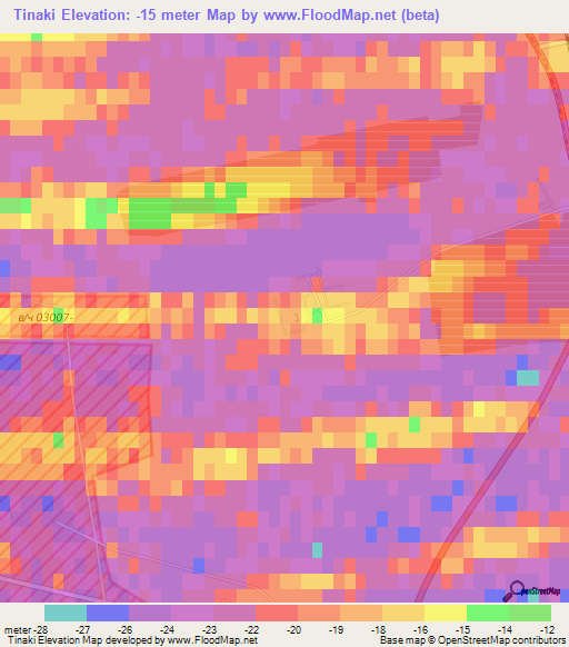 Tinaki,Russia Elevation Map