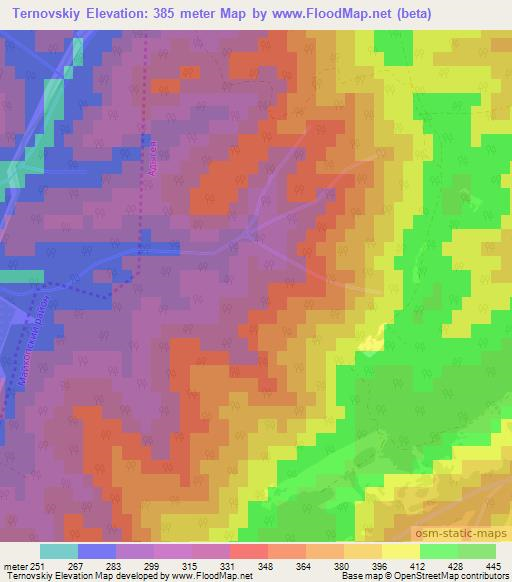 Ternovskiy,Russia Elevation Map