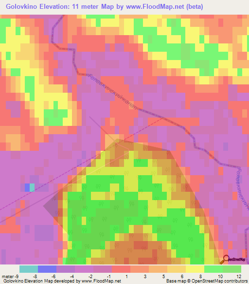 Golovkino,Russia Elevation Map