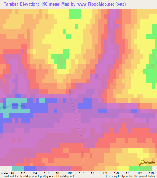 Taraksa,Russia Elevation Map