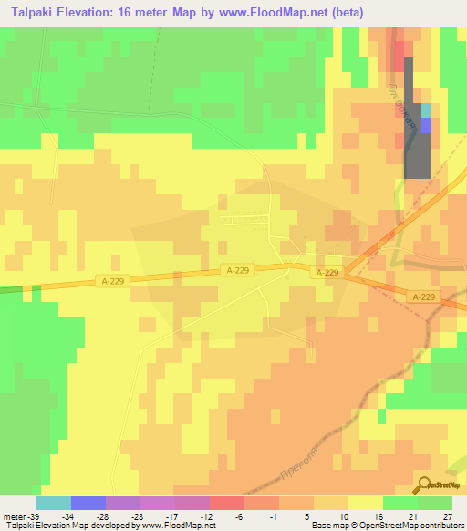 Talpaki,Russia Elevation Map