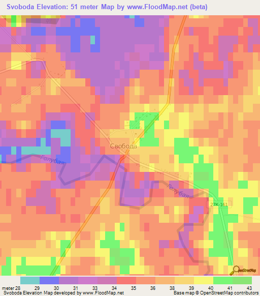 Svoboda,Russia Elevation Map