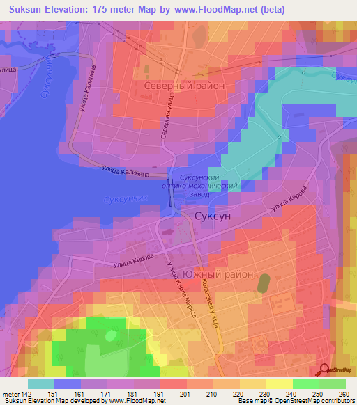 Suksun,Russia Elevation Map