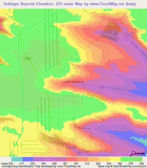 Sukhaya Buyvola,Russia Elevation Map