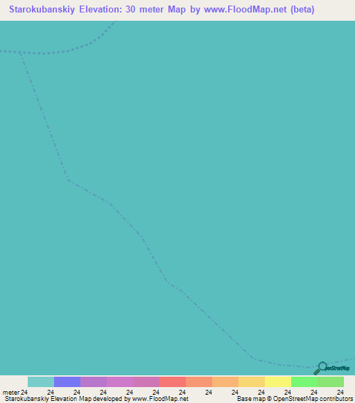 Starokubanskiy,Russia Elevation Map