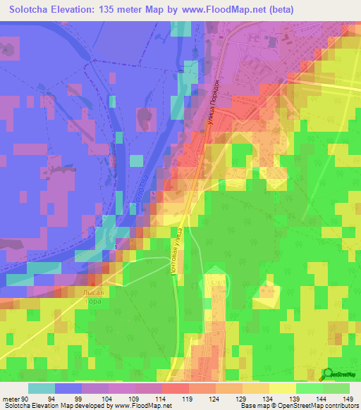 Solotcha,Russia Elevation Map