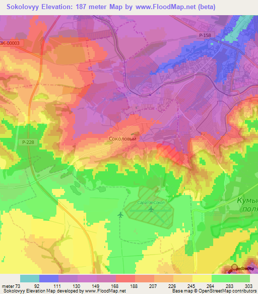 Sokolovyy,Russia Elevation Map