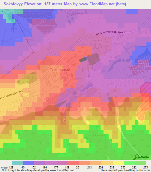 Sokolovyy,Russia Elevation Map