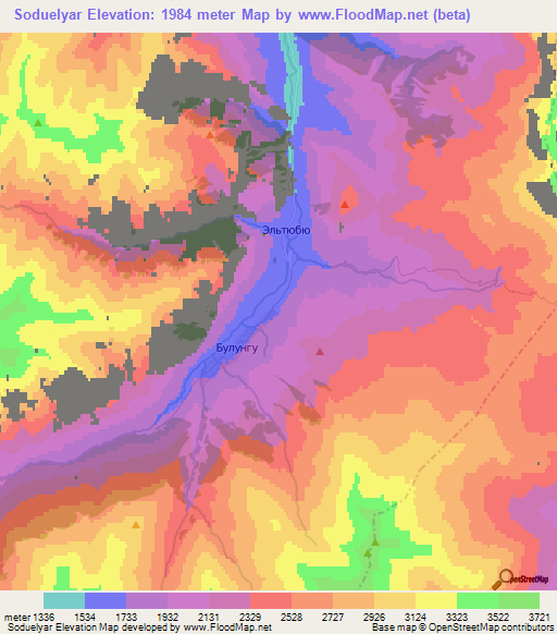 Soduelyar,Russia Elevation Map