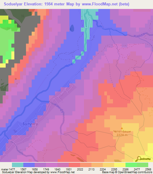 Soduelyar,Russia Elevation Map