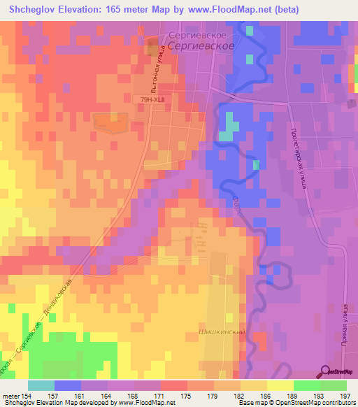 Shcheglov,Russia Elevation Map