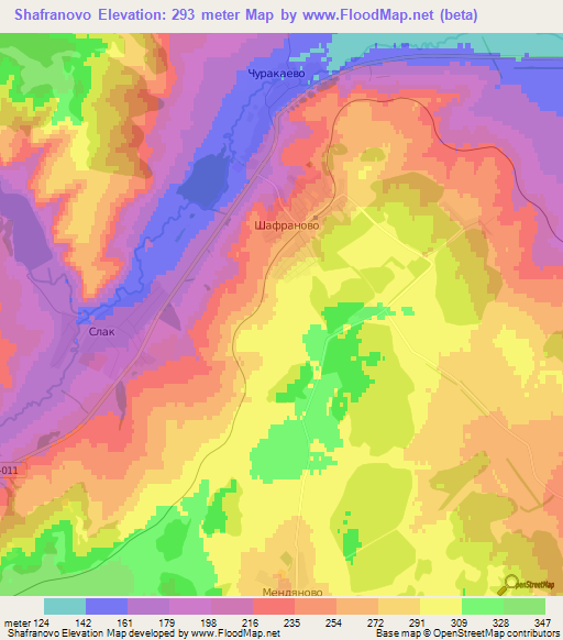 Shafranovo,Russia Elevation Map