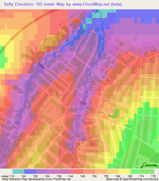 Selty,Russia Elevation Map