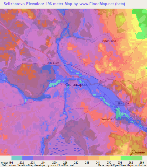 Selizharovo,Russia Elevation Map