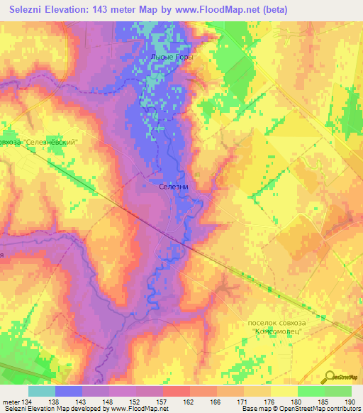 Selezni,Russia Elevation Map