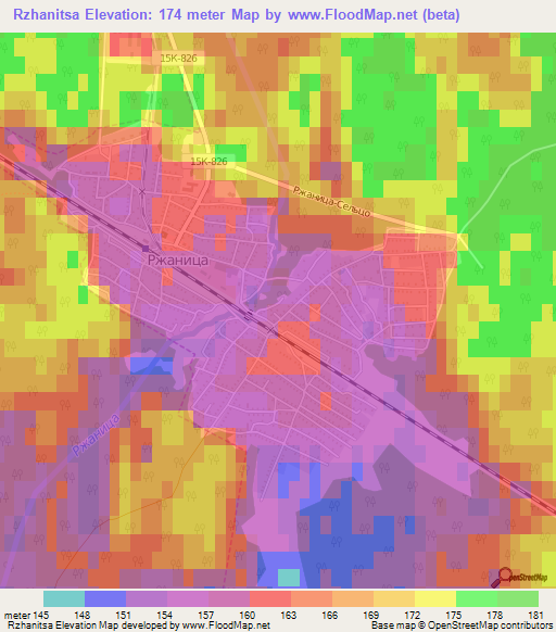 Rzhanitsa,Russia Elevation Map