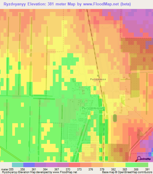 Ryzdvyanyy,Russia Elevation Map