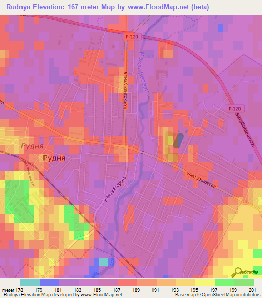 Rudnya,Russia Elevation Map