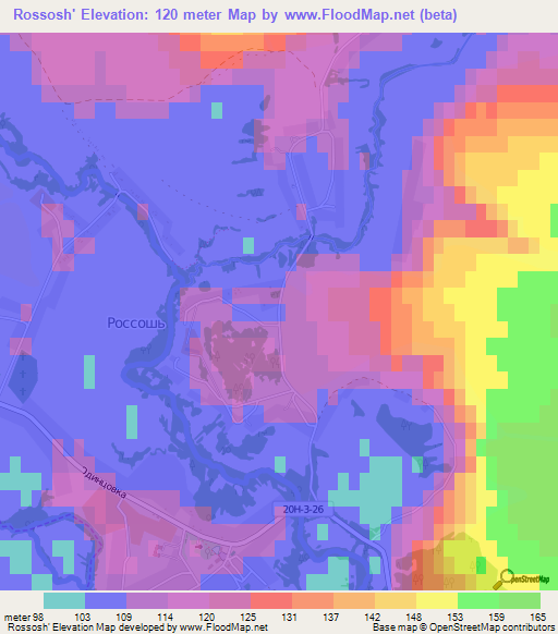 Rossosh',Russia Elevation Map