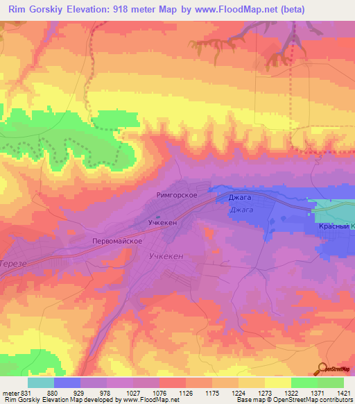 Rim Gorskiy,Russia Elevation Map