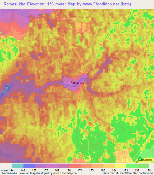 Ramasukha,Russia Elevation Map