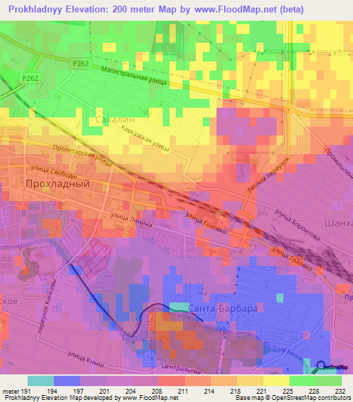 Prokhladnyy,Russia Elevation Map