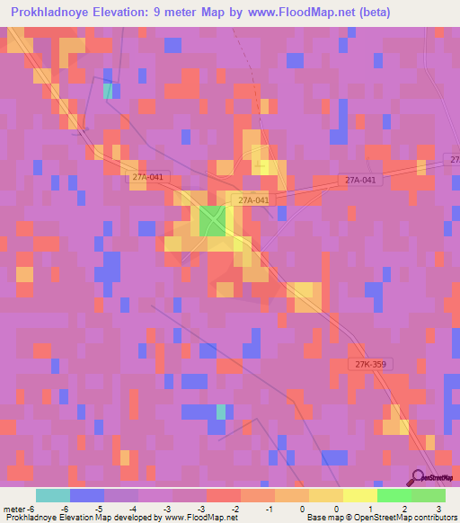 Prokhladnoye,Russia Elevation Map