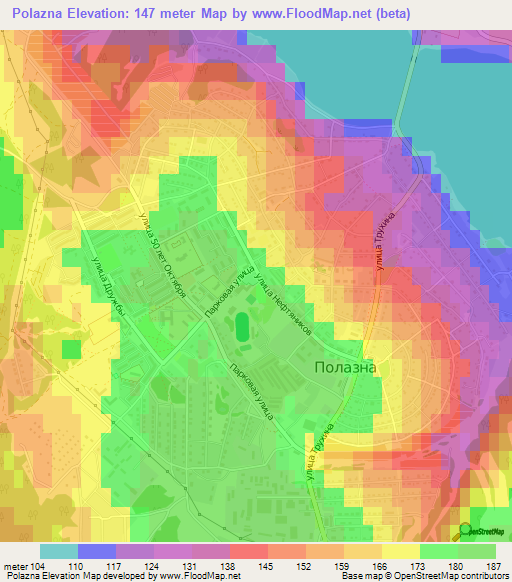 Polazna,Russia Elevation Map