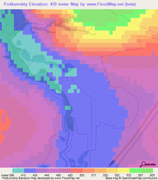 Podkumskiy,Russia Elevation Map