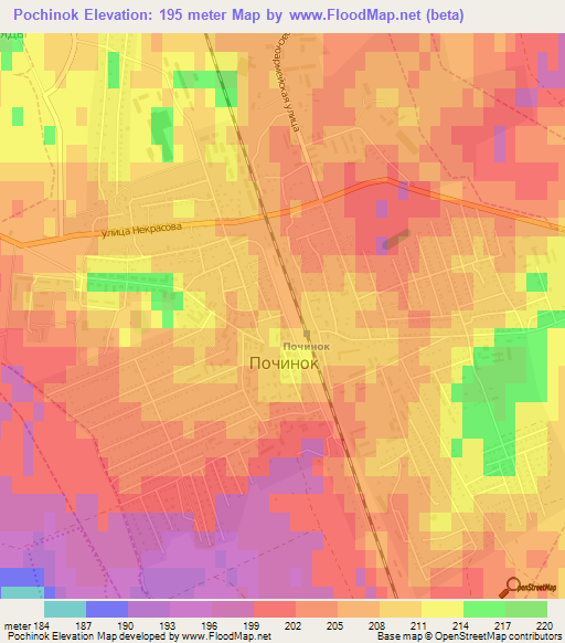 Pochinok,Russia Elevation Map