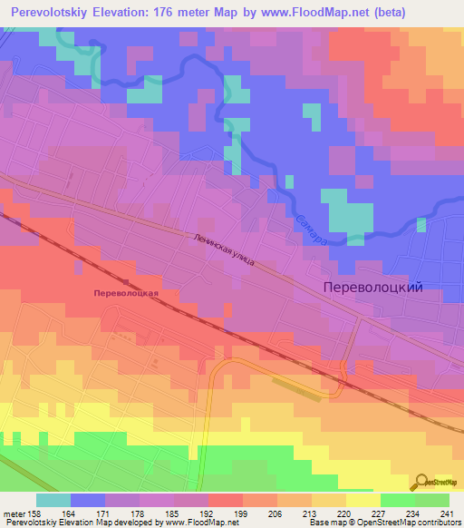 Perevolotskiy,Russia Elevation Map