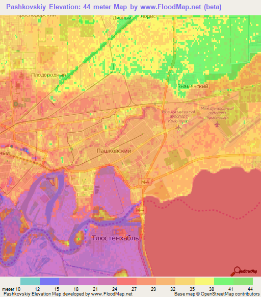 Pashkovskiy,Russia Elevation Map