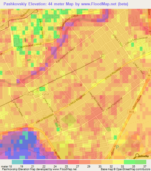 Pashkovskiy,Russia Elevation Map