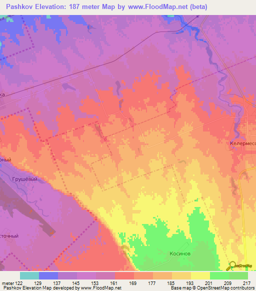 Pashkov,Russia Elevation Map