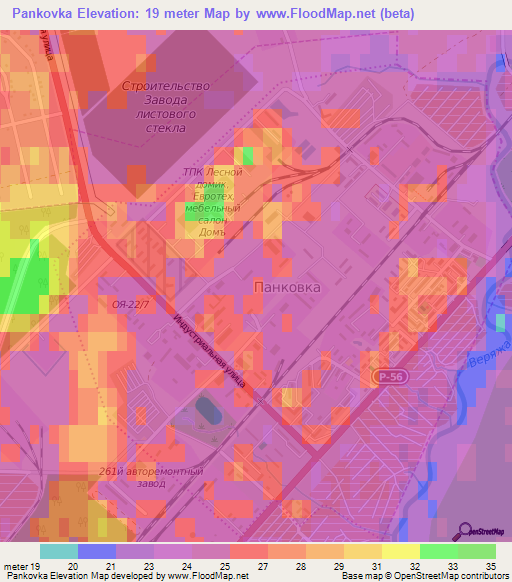 Pankovka,Russia Elevation Map