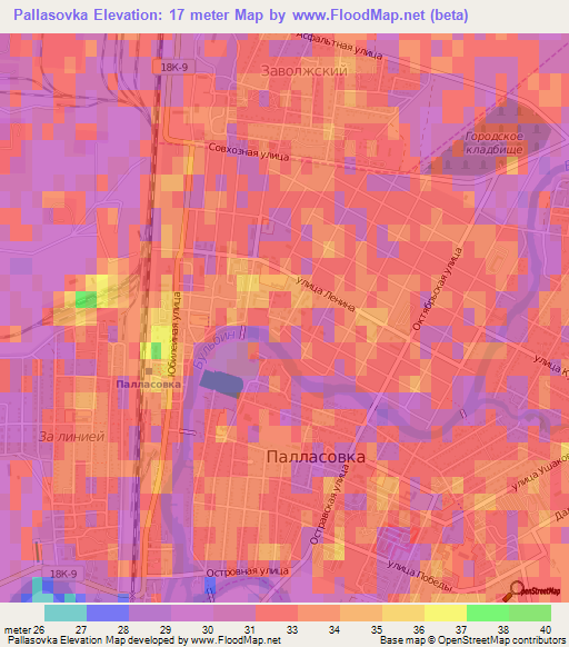 Pallasovka,Russia Elevation Map