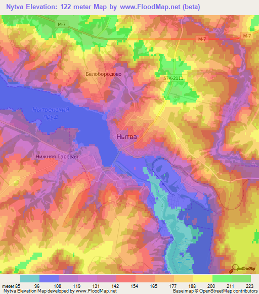 Nytva,Russia Elevation Map