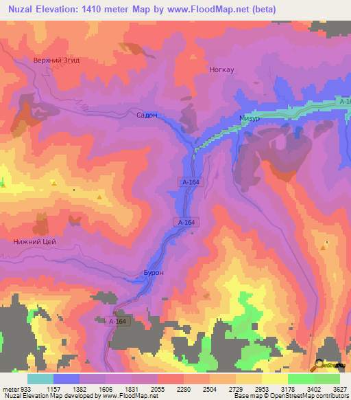 Nuzal,Russia Elevation Map